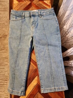 Mango Light Blue Denim Shorts